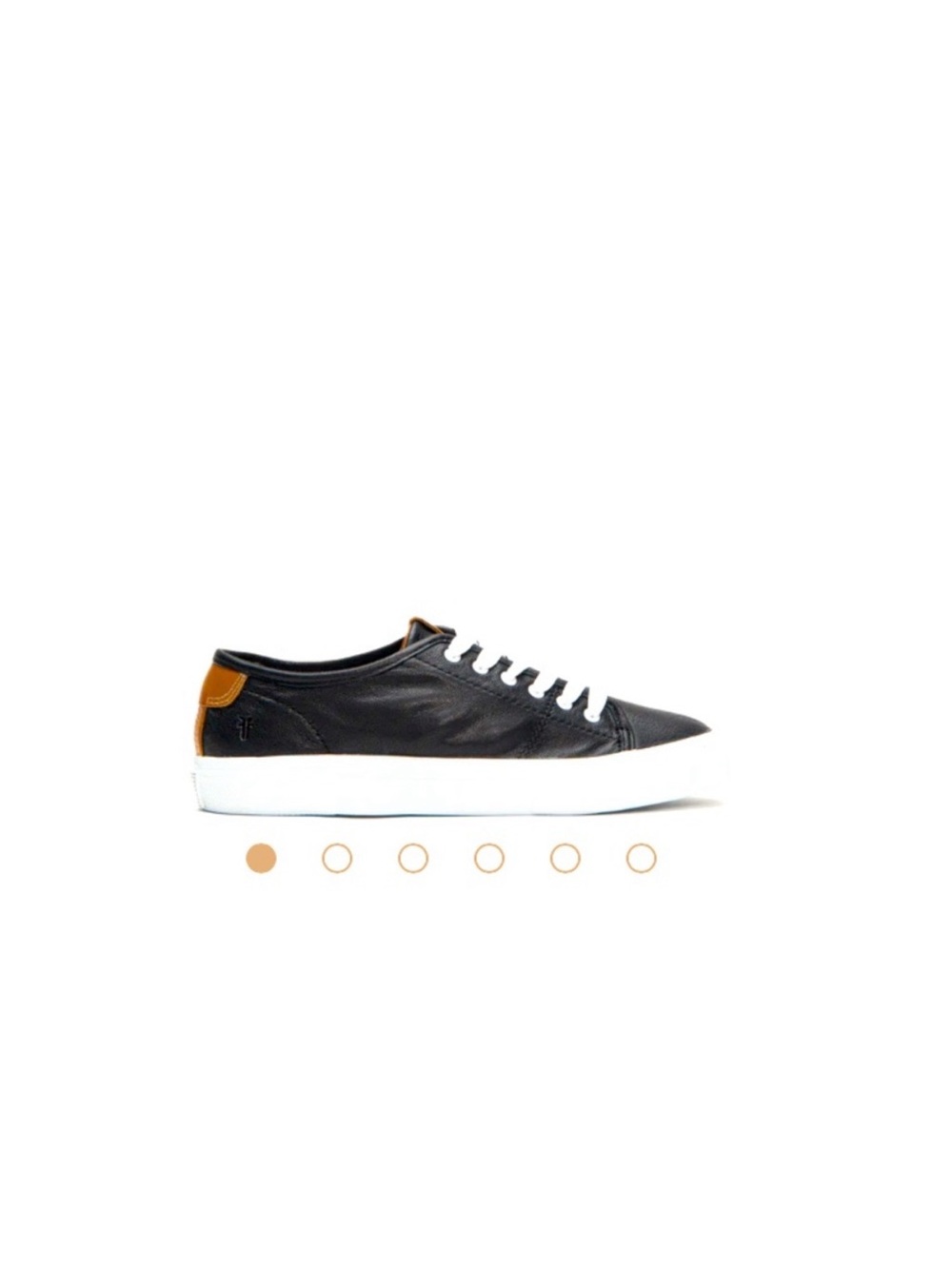 FRYE Black Leather Low-Top Sneakers